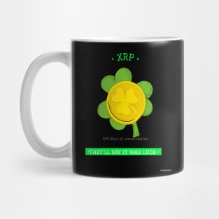 XRP Shamrock black Mug